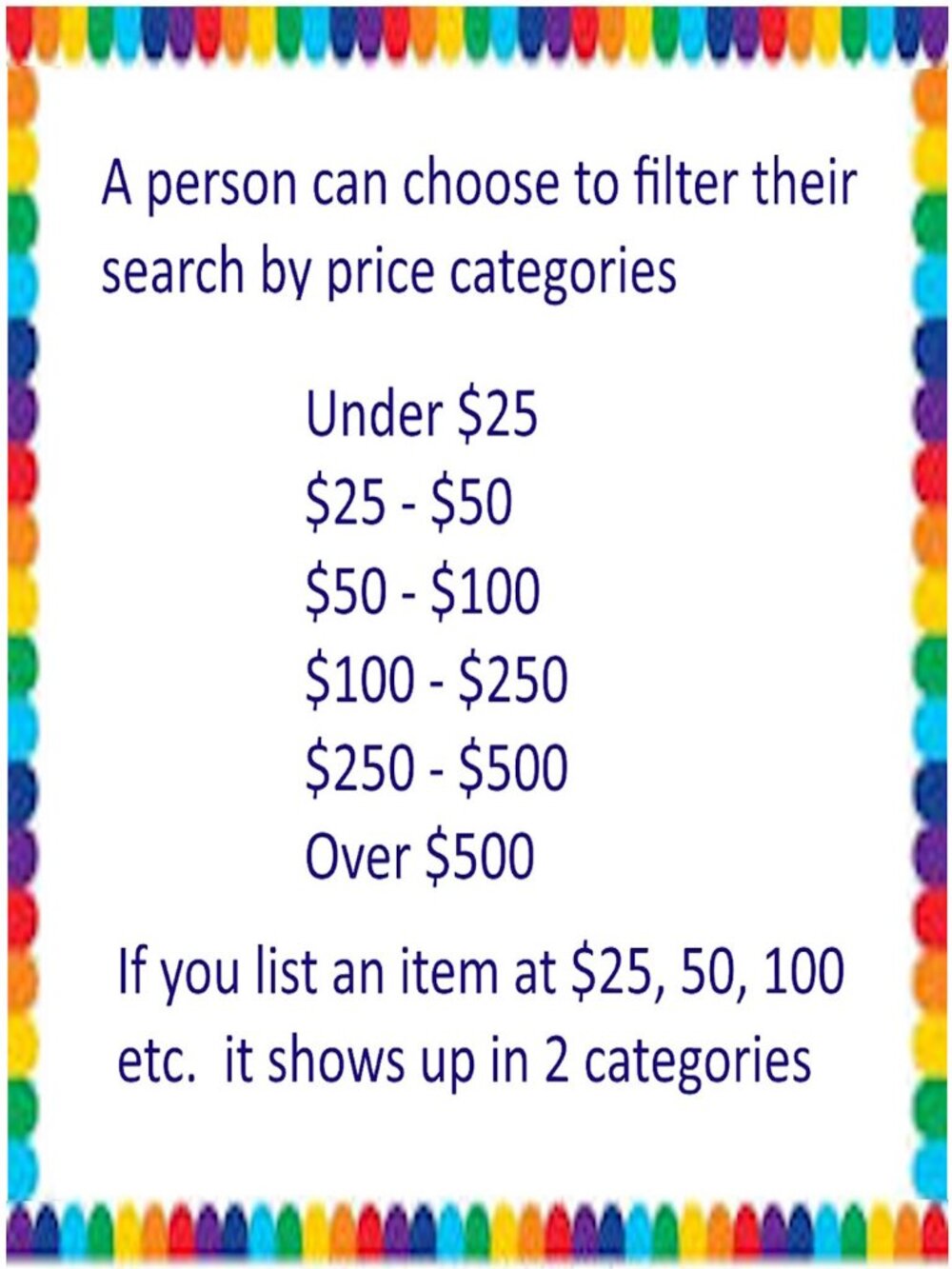 Consider Price Break Filters When Pricing An Item For Sale